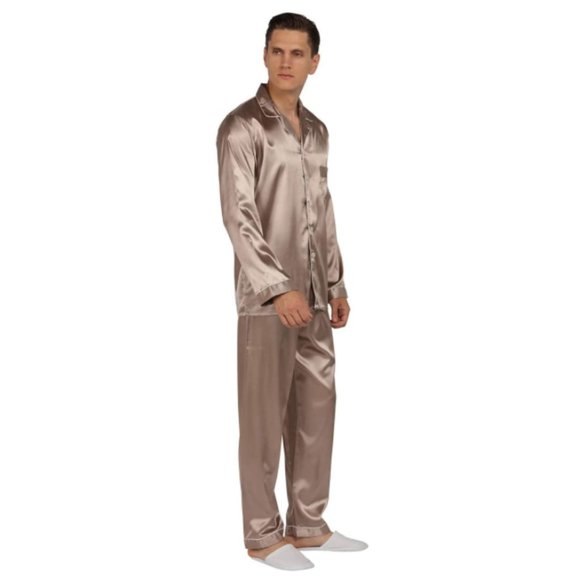 NEW Mens Silky Satin Sleepware